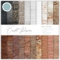 Preview: The essential Craft Papers Paper Pad - Brick Textures - 6 x 6
