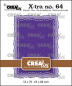 Preview: Crealies Stanze - ATC with rough edges & stitch