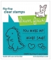 Preview: Lawn Fawn Clear Stamps - RAWR -Flop