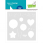Preview: Lawn Fawn - 6" x 6" Schablone - Balloons Stencil