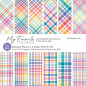 Preview: MFT Design Papier 6" x 6" - Rainbow Plaid