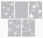 Preview: MFT - 4 1/2" x 6" Scene Stencil - Friendly Flowers Stencil Set