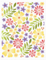 Preview: MFT - 4 1/2" x 6" Scene Stencil - Friendly Flowers Stencil Set