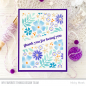 Preview: MFT - 4 1/2" x 6" Scene Stencil - Friendly Flowers Stencil Set