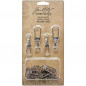Preview: Tim Holtz - 6 Swivel Clasps/ Kette + Verschluß