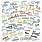 Preview: 49 and Market Chipboard Words - Wherever
