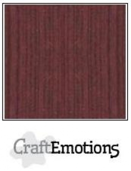 Craft Emotions Leinenkarton - Mahagoni-Braun
