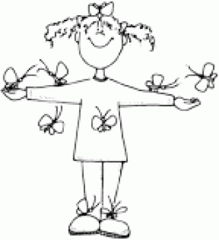 Veronica and her butterflies