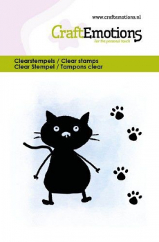 Craft Emotions Clear Stamps - Kitty & Paws