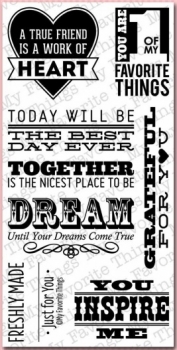 My Favorite Things - Sentimens Clear Stamp Set *Limitiert*