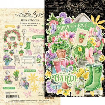 Graphic 45 Ephemera - Grow with love