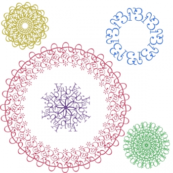 Inkadinkado Stamping Gear Cling Stamps - Typographic