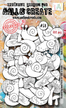AALL & CREATE Ephemera - Shells & Stems #58