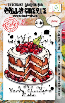 AALL & CREATE Clear Stamps - Black Forest Hello #1140