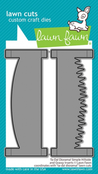 Lawn Fawn Die - Ta-Da! Diorama! Simple Hillside and Grassy Inserts