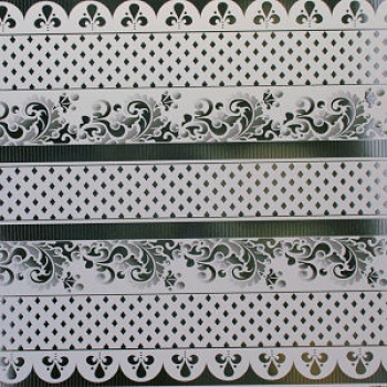 Edles Scrapbookingpapier-Silber/schwarz Rankenb.
