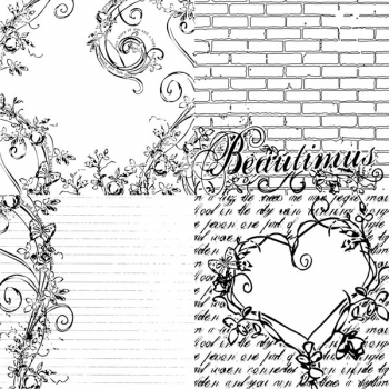 % Prima Marketing-Clear Paintables "Swirls /Beautimus" %