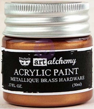 Prima Marketing Acrylic Paint - Metallique Brass Hardware