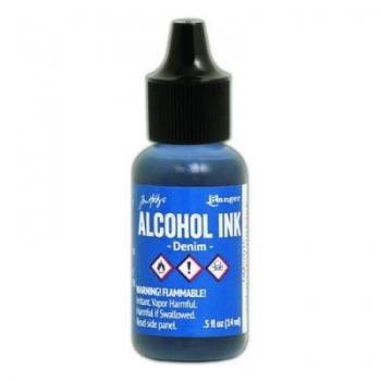 Alcohol Ink - Denim