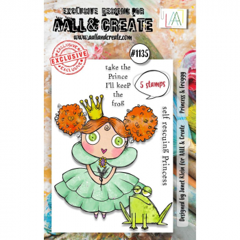AALL & CREATE Clear Stamps - Princess & Froggy #1135