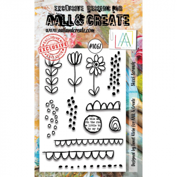 AALL & CREATE Clear Stamps - Skool Scrawls #1067