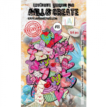 AALL & CREATE Ephemera - Flying Hearts #18