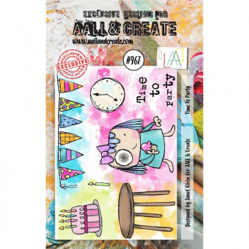 AALL & CREATE Clear Stamps - Time To Party #967