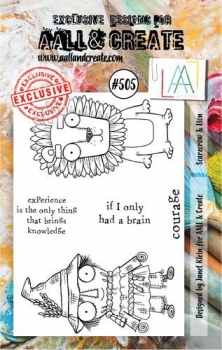 AALL & CREATE Clear Stamps - Scarecrow & Lion #505