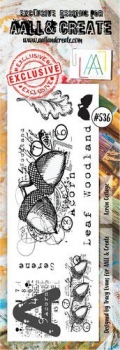 AALL & CREATE Clear Stamps - Acron Collage #536