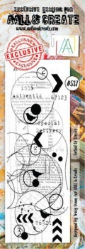 AALL & CREATE Clear Stamps - Artful Of Circles #537