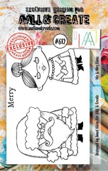 AALL & CREATE Clear Stamps - Mr. & Mrs Claus #612