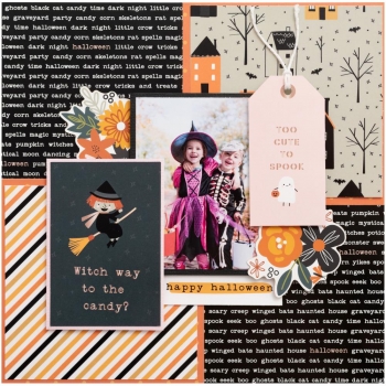 Pebbles Paper Pad - Spoooky 12" x 12"