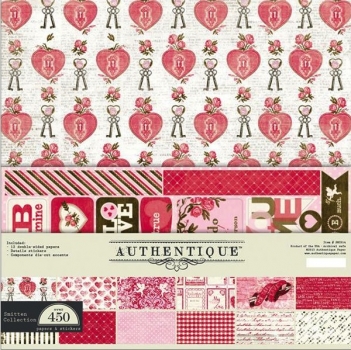 Authentique - 12" x 12" Paper Collection - Smitten