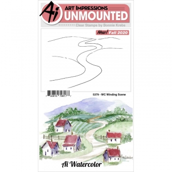 Art Impressions Clear Stamps - Winding Scene