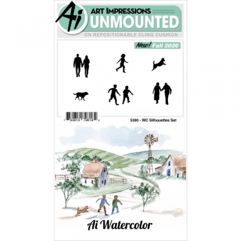 Art Impressions Cling Stamps - Silhouettes