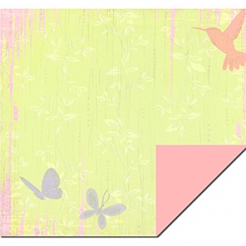 Beatrix Rose Doublesided"Pastel Green Butterflies"