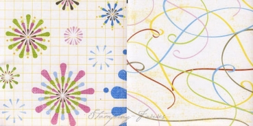 Beatrix Rose Doublesided Paper " Blue Party "