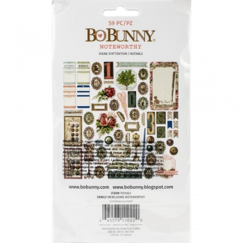 Bo Bunny Die-Cuts - Family Heirlooms Noteworthy