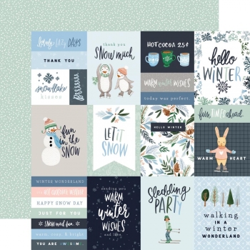 Carta Bella Winter Market - 3 x 4 Journaling Cards 12" x 12" 