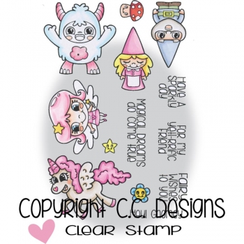 C.C. Design - Clearstamp Set - Mythical Cuties