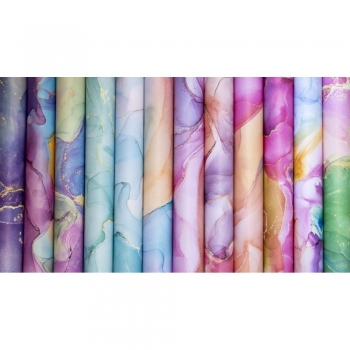 The essential Craft Papers Paper Pad - Ink Drops - Candy 12 x 12