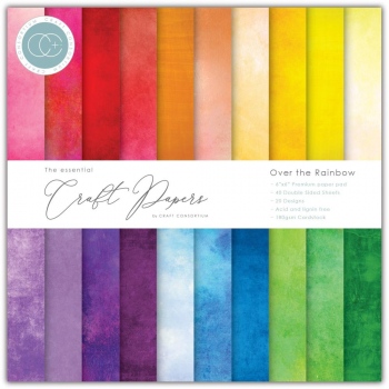 The essential Craft Papers Paper Pad - Over the Rainbow - 6 x 6