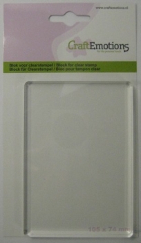 Craft Emotions - Acrylklotz 105 x 74 mm