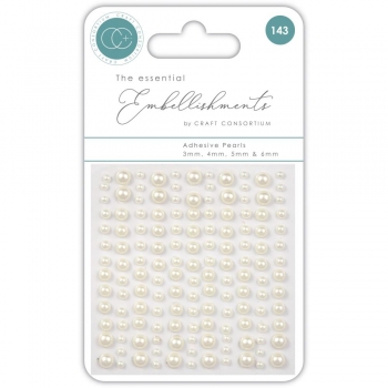 Craft Consortium Essential Adhesive Pearls - Natural