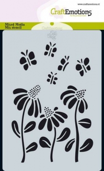 Craft Emotions Stencil - Blumen