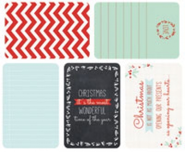 Kaisercraft Captured Moments - 4" x 6" Journaling Cards - Peppermint Swirl