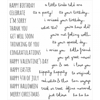 Tim Holtz Stempelset - Crazy Talk