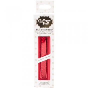 Go Press Heat Activated Foil - Red Dotted Holgoram - Matte Finish