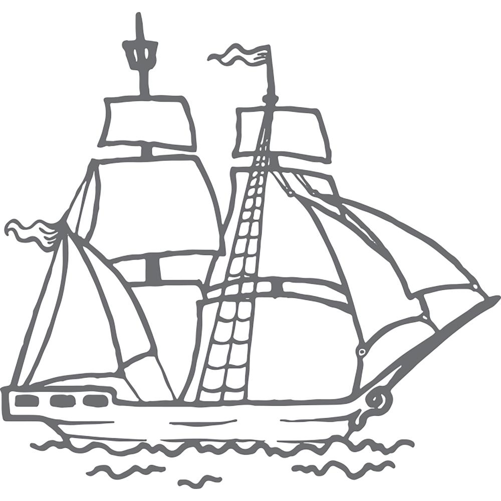 Couture Creations - Seaside and me Clear Stamp - Tall Ship