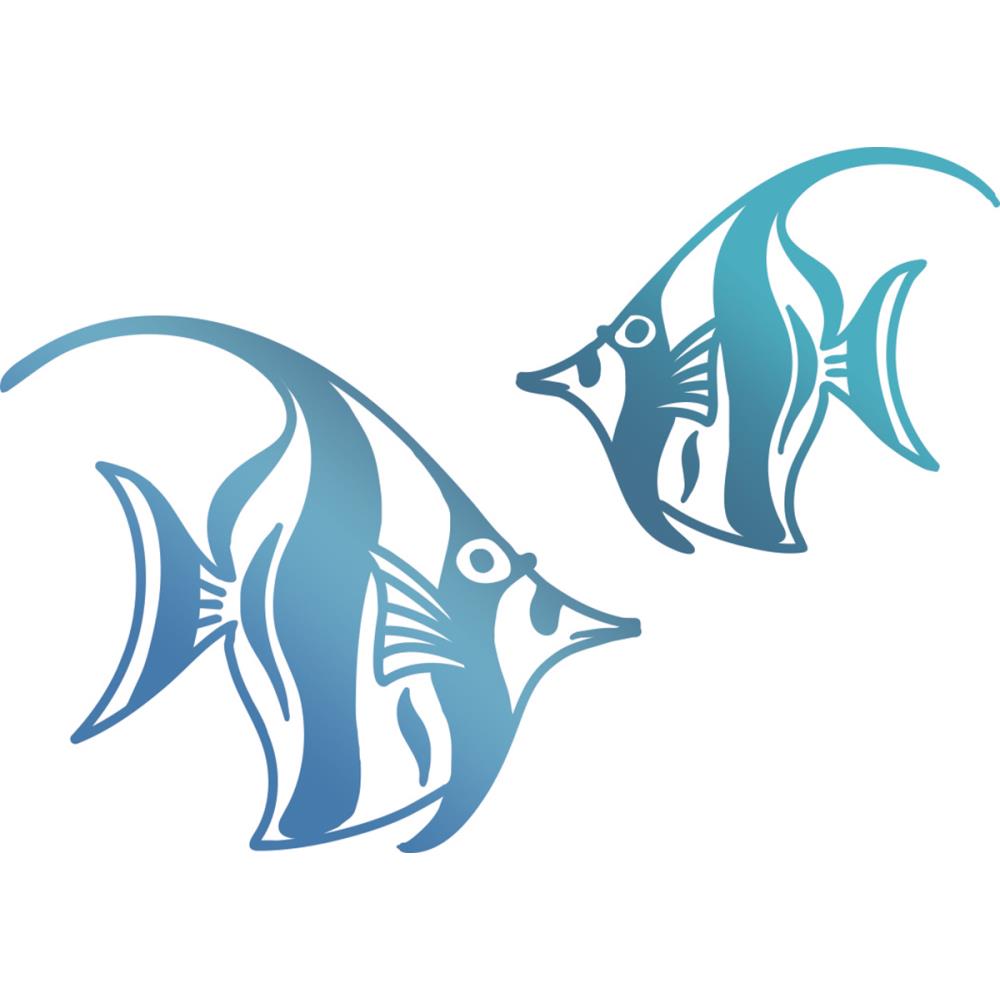 Couture Creations- Seaside and me Hotfoil Stamp Die - Angel Fish